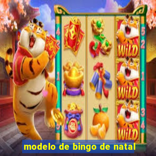 modelo de bingo de natal